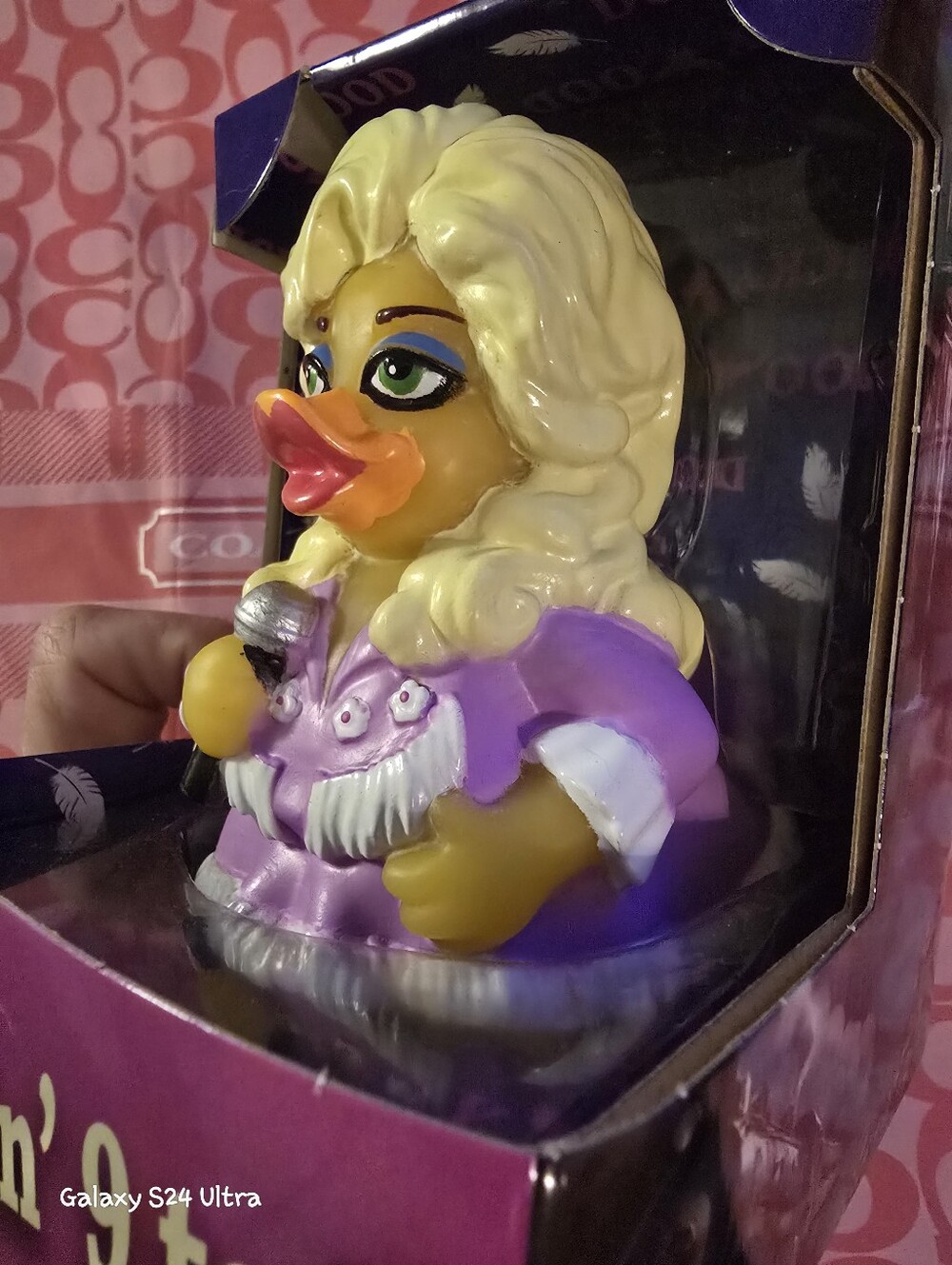 Celebriducks Dashboard Pond Duckin' 9 To 5 Dolly Rubber Duck NEW - Picture 8 of 10